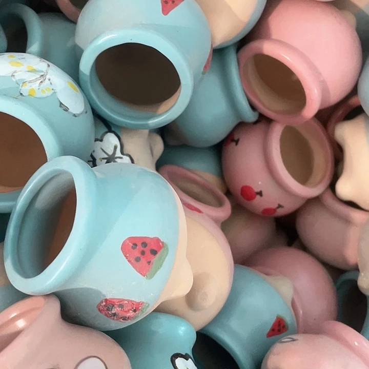 石*随机6个拇指盆不要细长