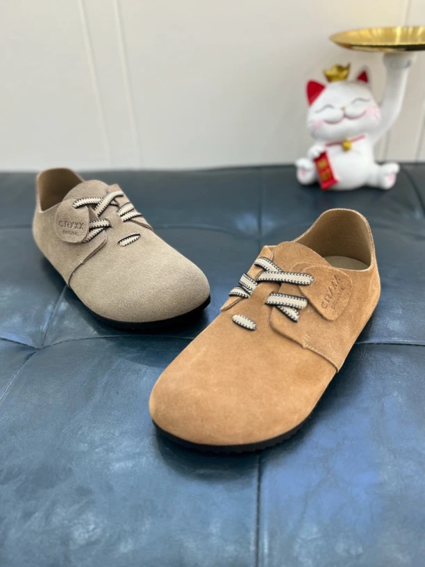 澳伦『8325』平底纯皮博肯鞋