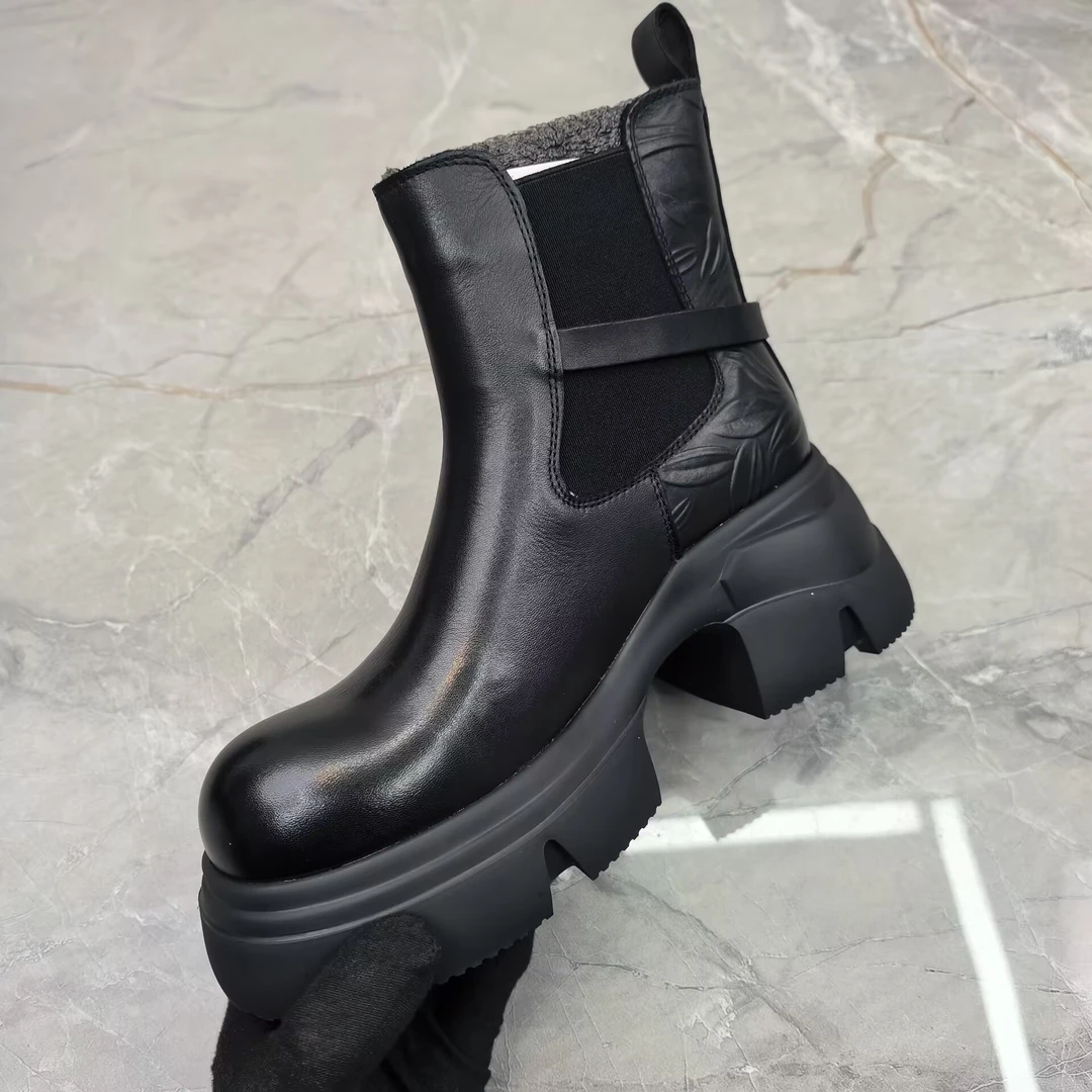 b（孤品）37码短靴女靴子 63787-00牛皮