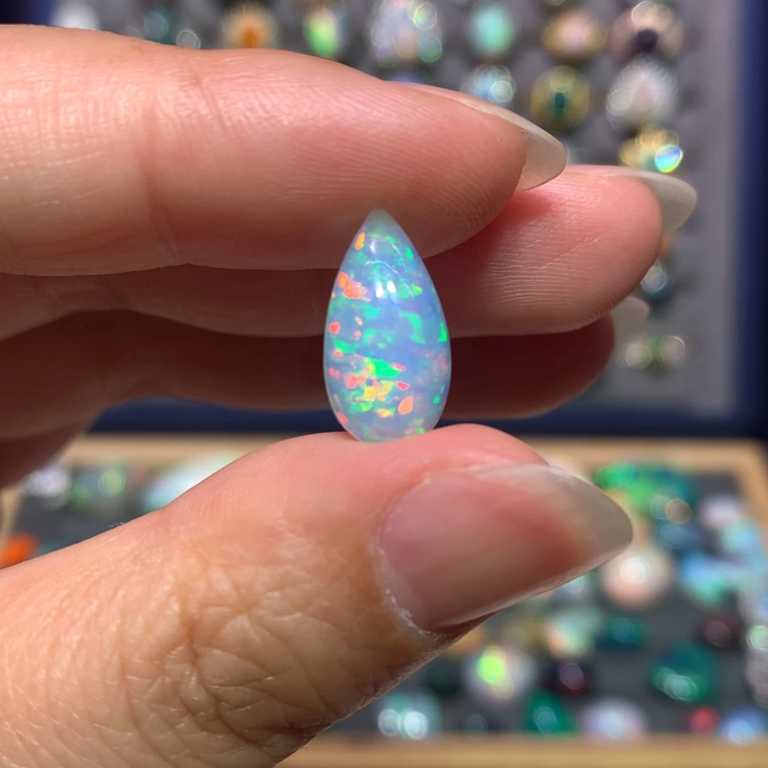 欧泊银S925镶嵌裸石定制