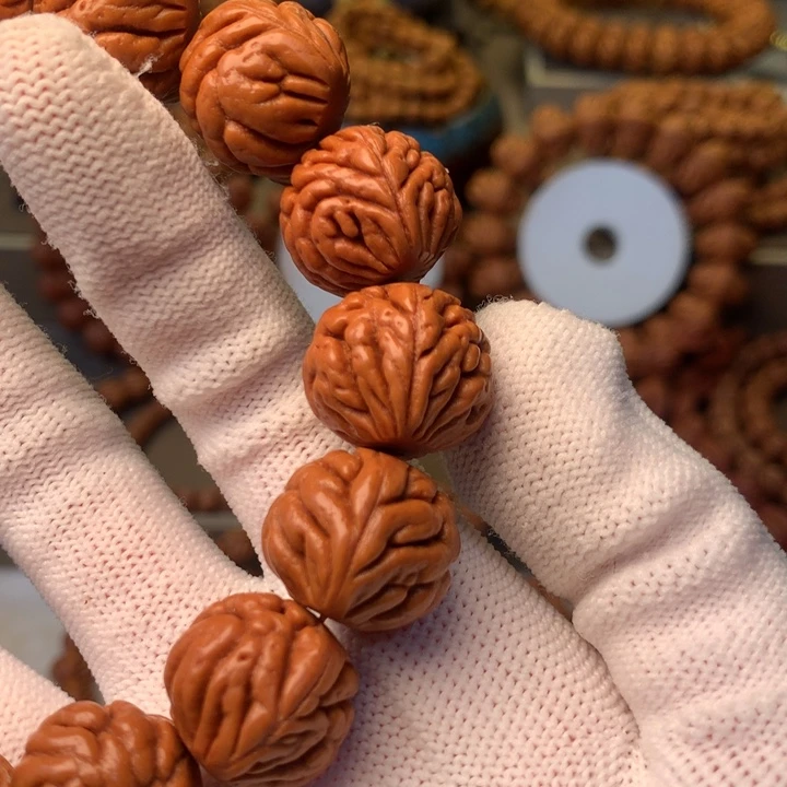 风***云桃核手串秦岭龙纹