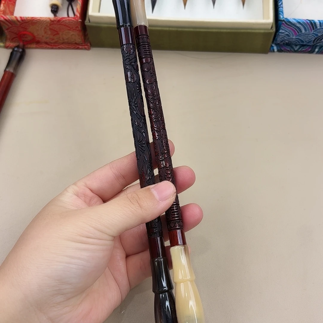 高货毛笔九五至尊松鹤延年两只