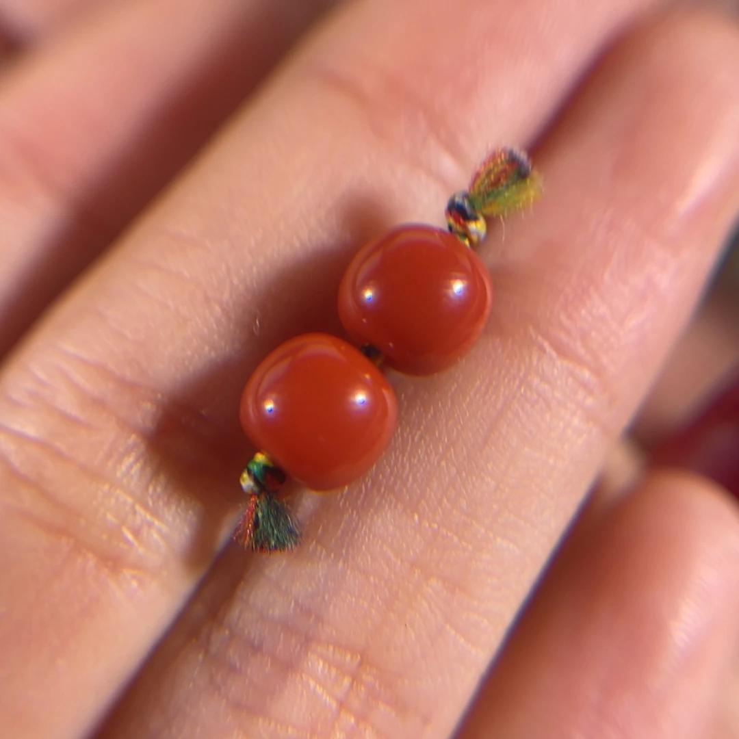 南红玛瑙老南红老型珠7.1mm未镶嵌