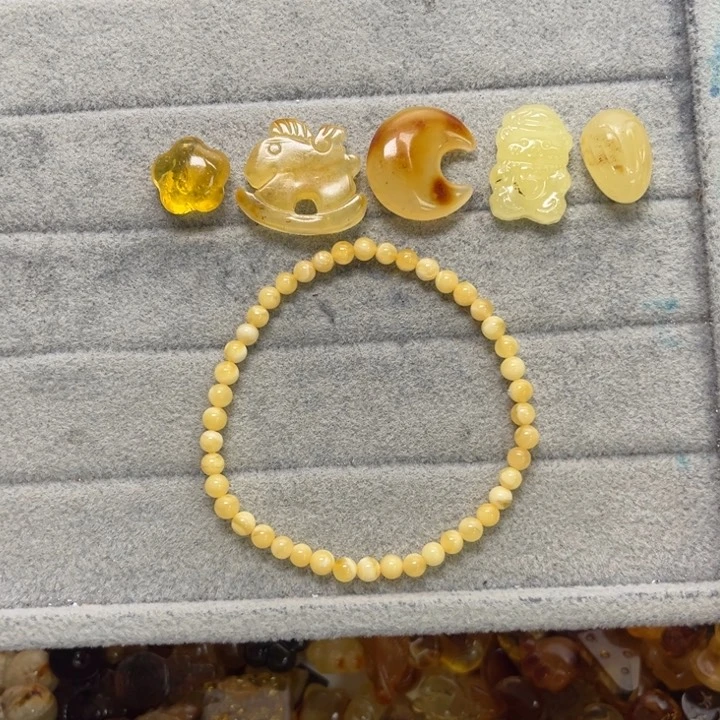 未镶嵌蜜蜡裸石天然琥珀蜜蜡配件
