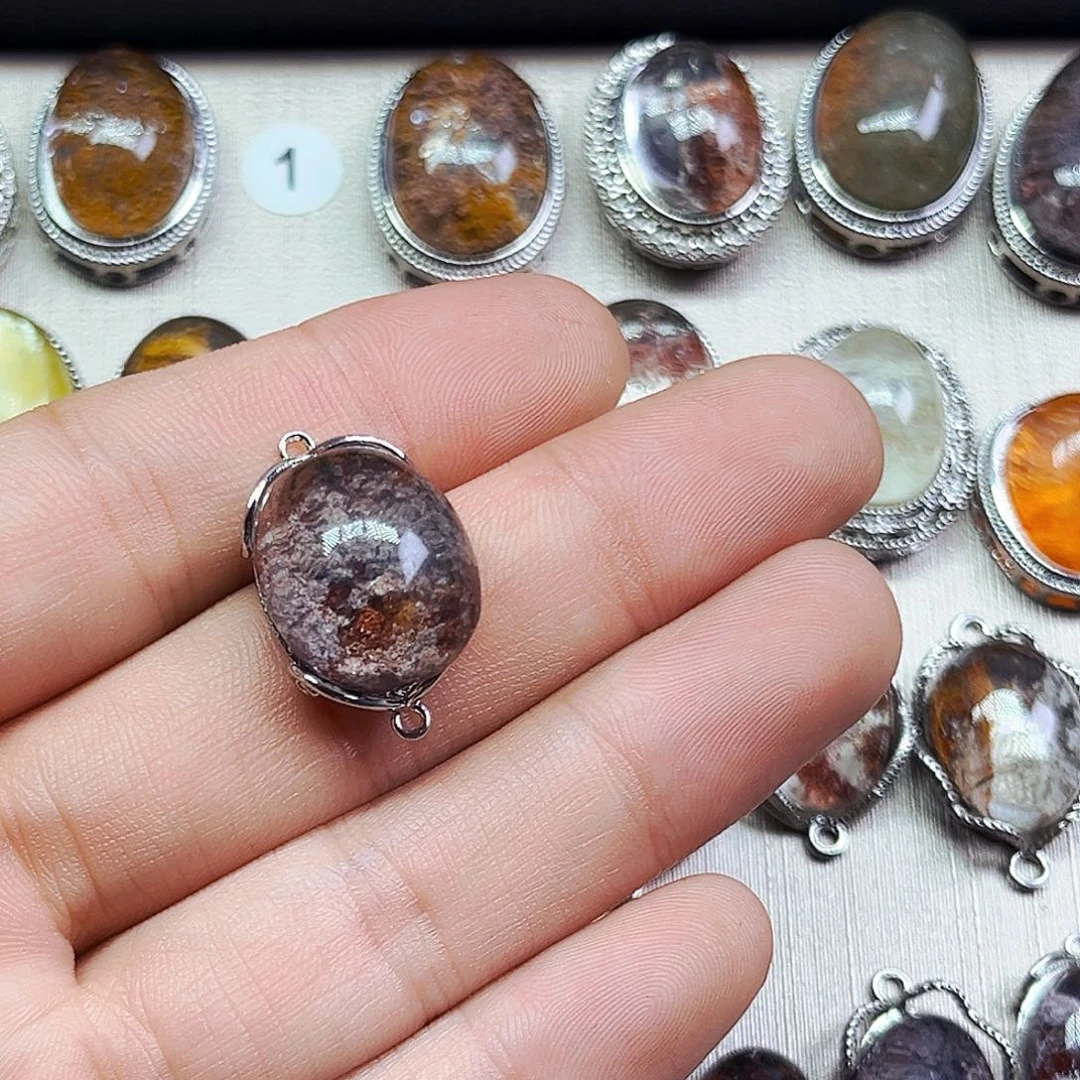 紫晶颈饰银S800镀金镶嵌低*