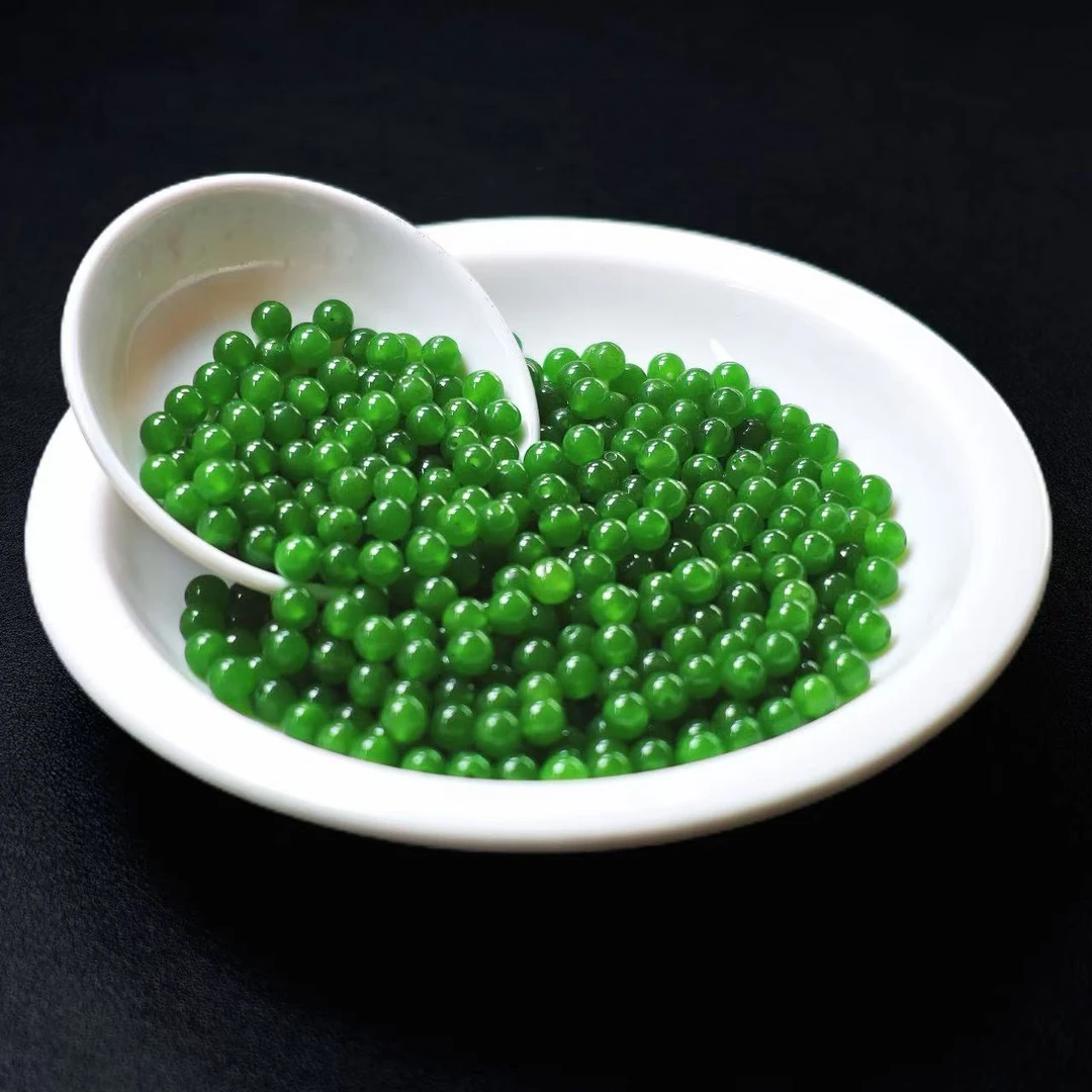 【散珠批发】W30菠菜绿4MM*50颗