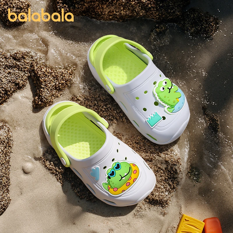 巴拉巴拉儿童拖鞋男童夏季宝宝洞洞鞋防滑凉鞋小孩女童户外凉拖鞋