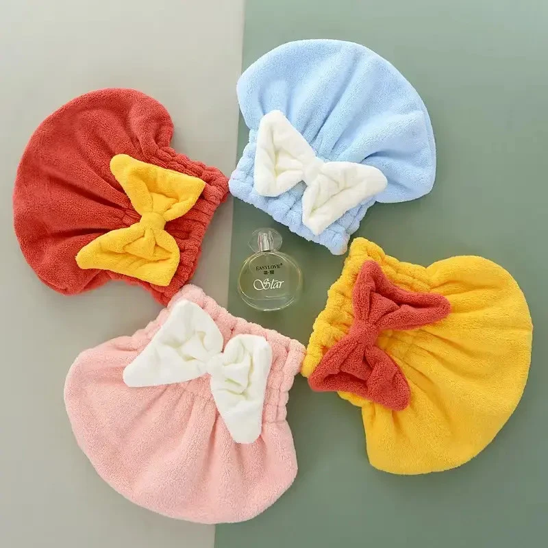 珊瑚绒干发帽女柔软高弹松紧包头巾超强吸水速干免吹擦头浴帽