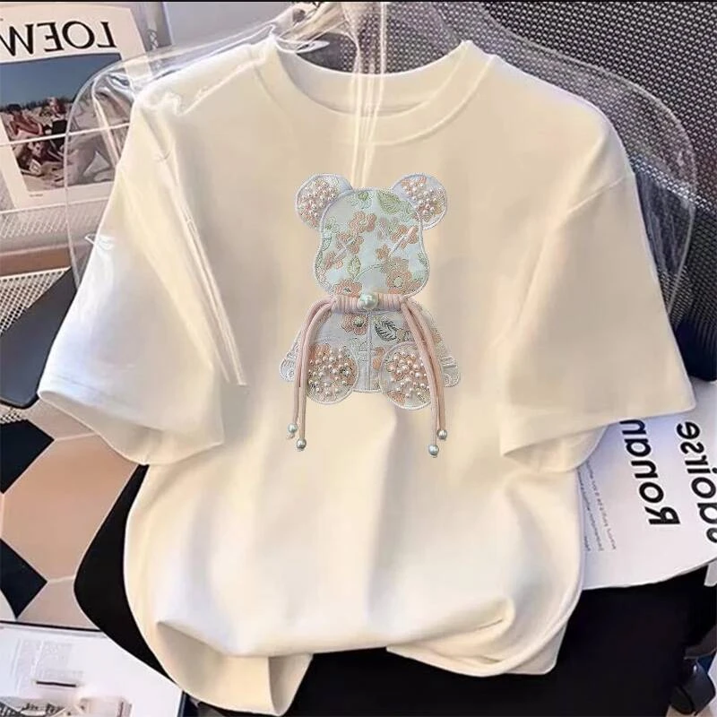 【宠粉福利】LW上新女款时尚印花休闲百搭夏季潮流春夏t恤圆领显瘦