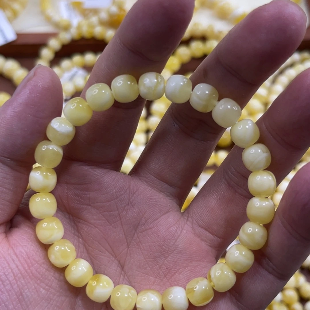 蜜蜡未镶嵌珠宝奇石8mm