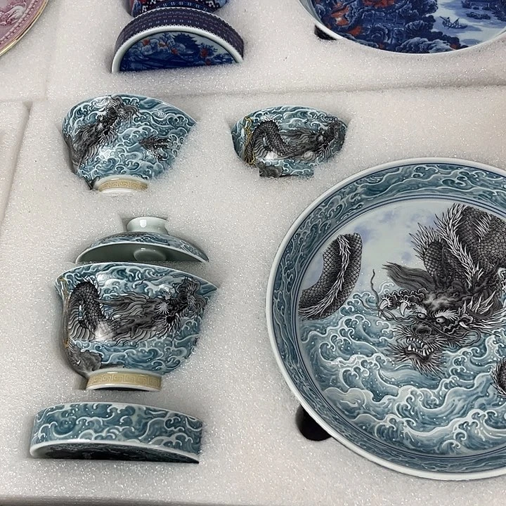f***工景德镇高温陶瓷茶具套组自用款