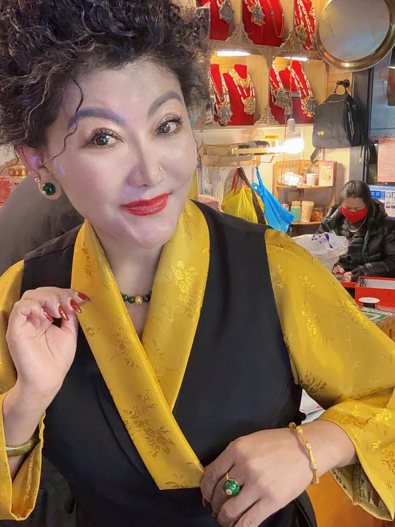 姜黄色纯色高档衬衫