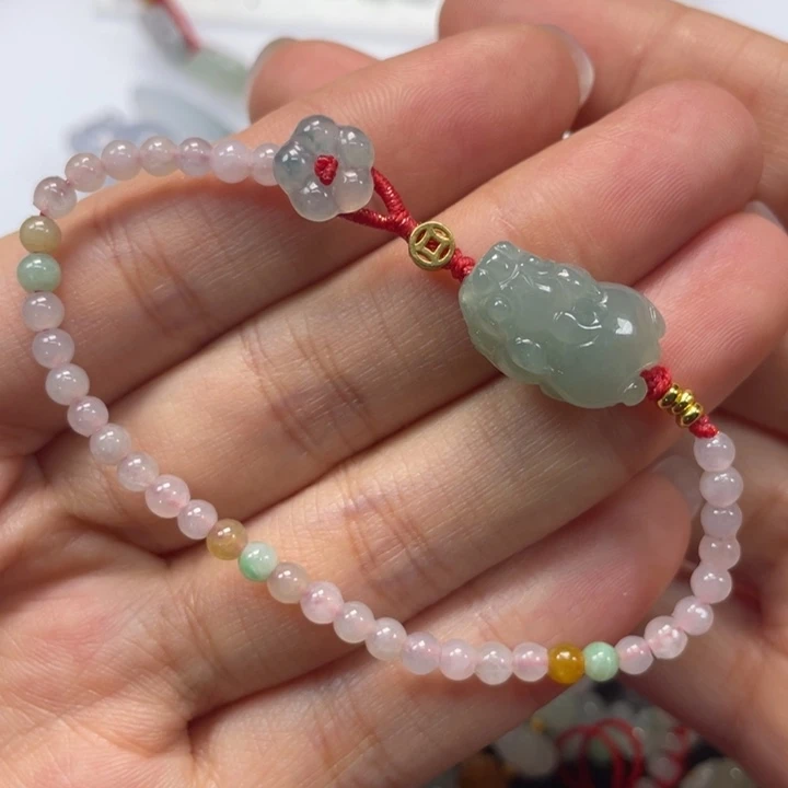 翡翠未镶嵌手绳17手围