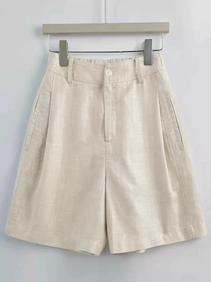 莱赛尔天丝亚麻短裤58035