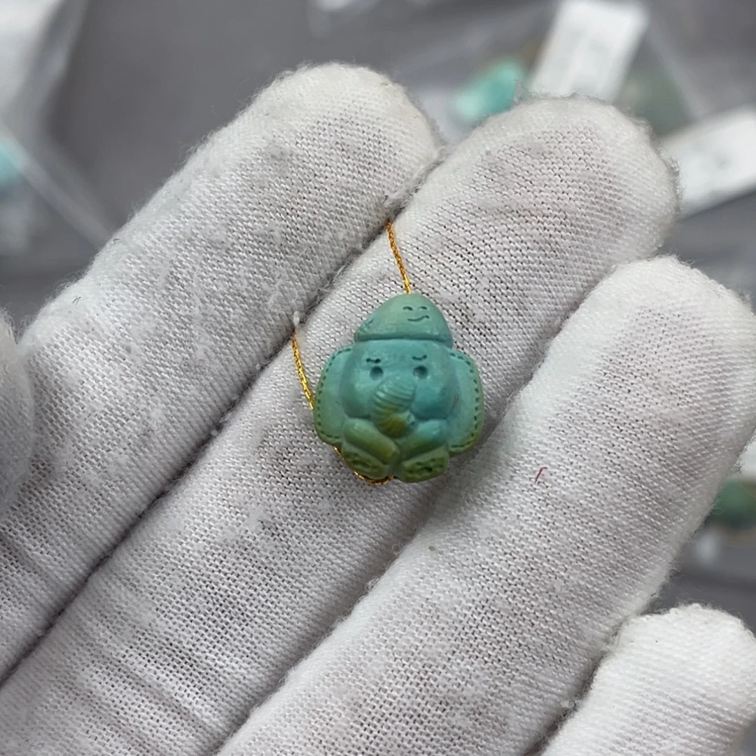 绿松石未镶嵌小飞象编号47