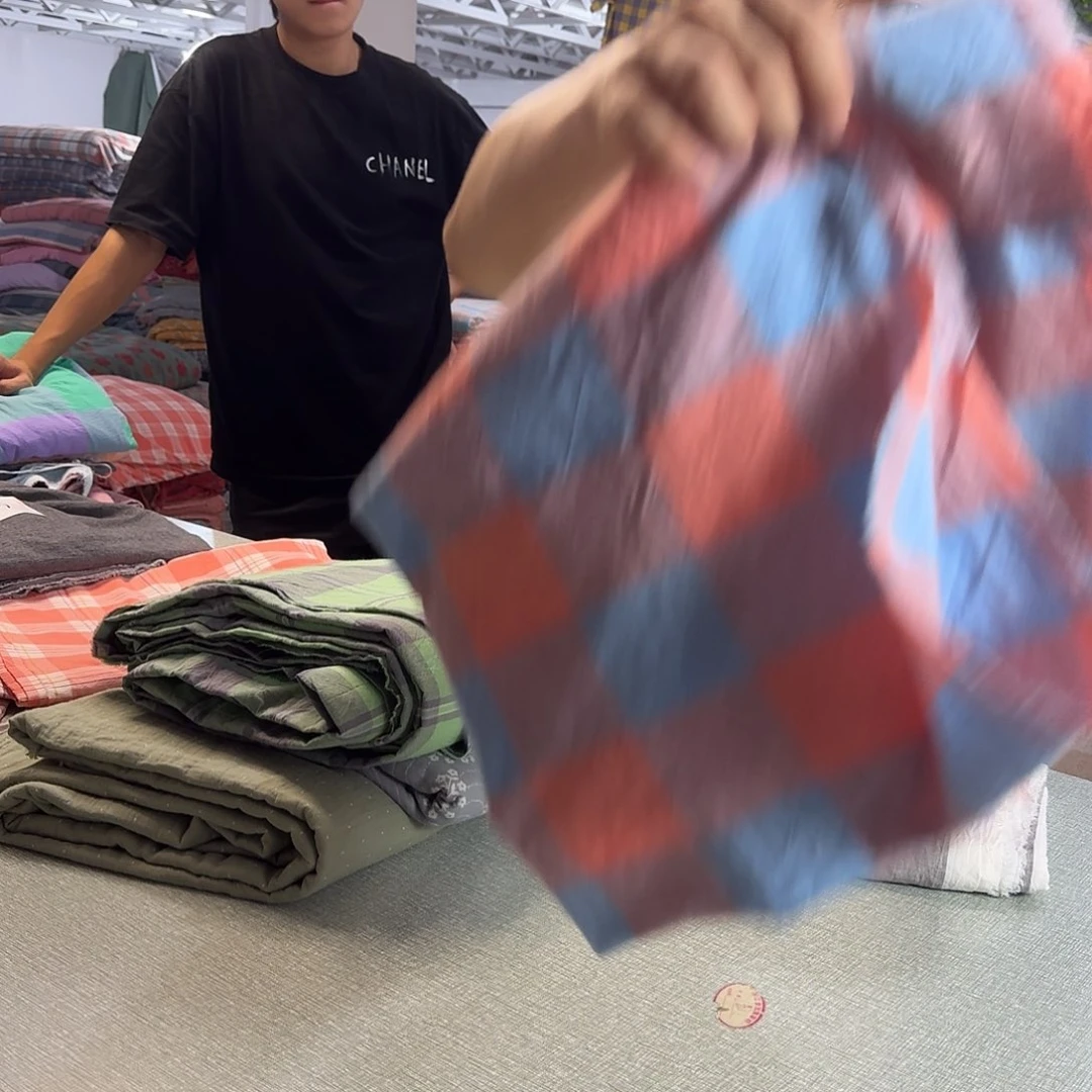 夜****棉5块色织水洗棉布头