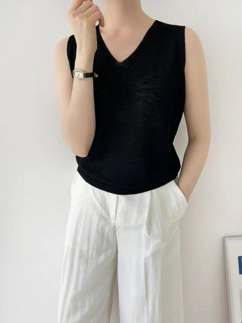 吸引你韩国针织背心