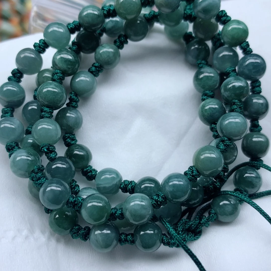 翡翠未镶嵌颈饰手串