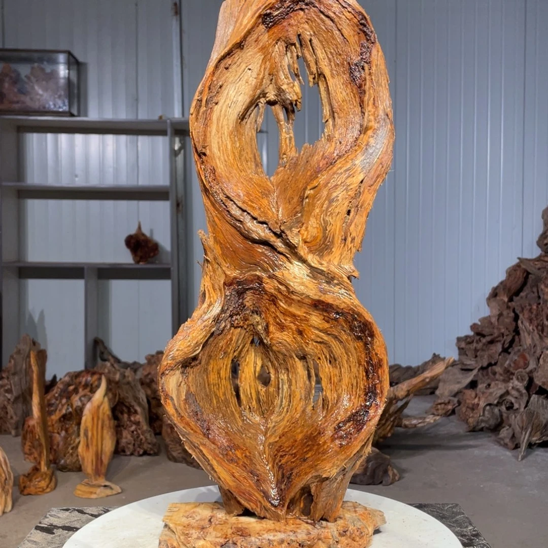 陈***师木猛子琥珀木摆件8