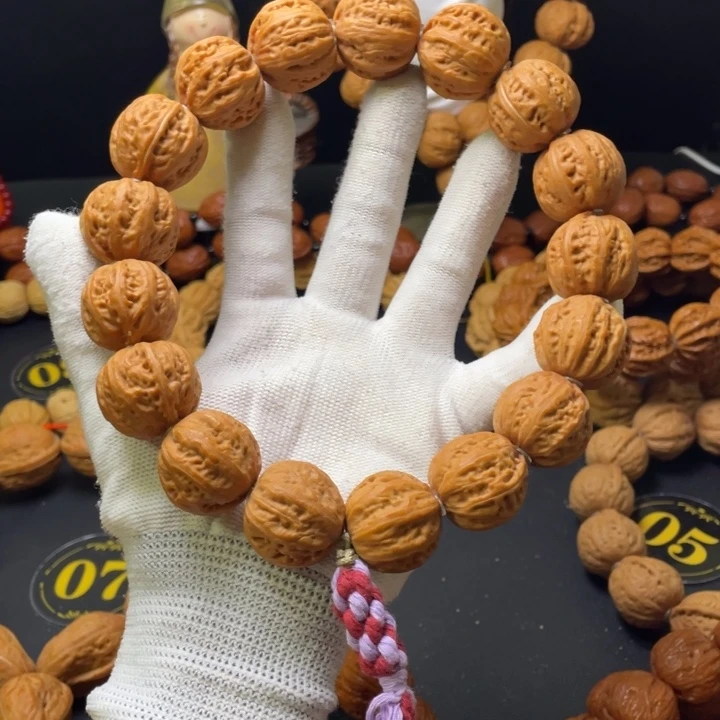 啦***啦文玩核桃手串粗筋八棱