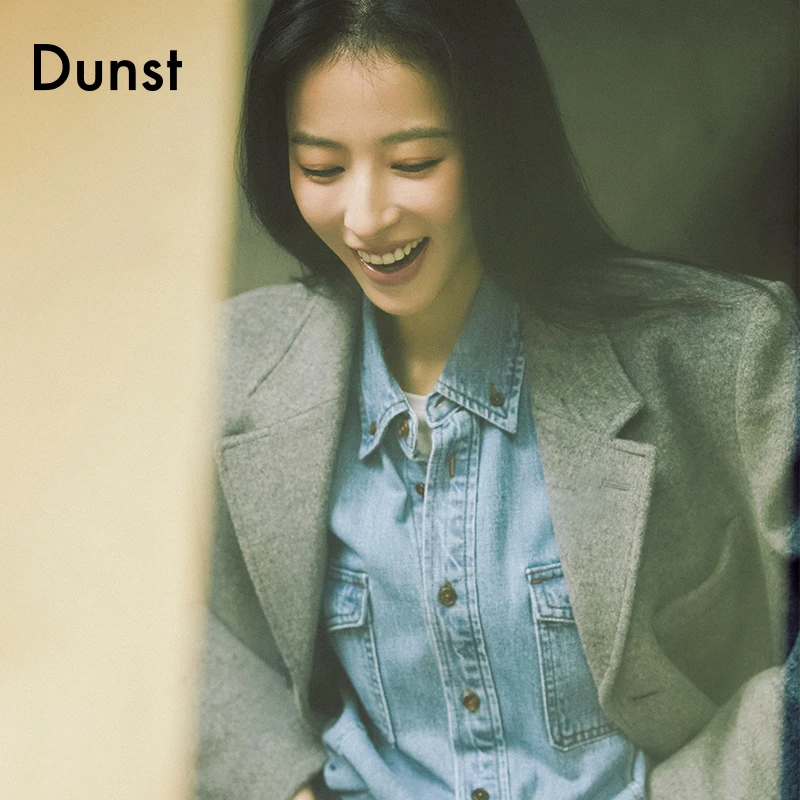 Dunst常规款中性风男女同款牛仔衬衫纯棉百搭UDSH4C101