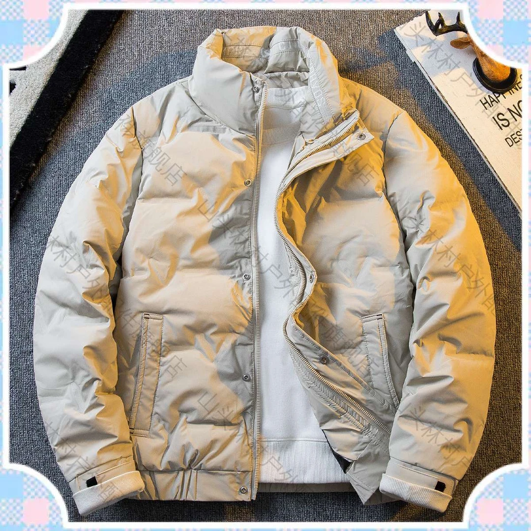 高端轻薄男士羽绒夹克2025新款冬季立领短款商务通勤防风保暖