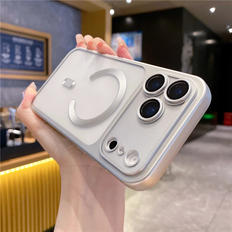 新款超薄适用苹果17promax手机壳磁吸iphone17简约16全包15防摔14