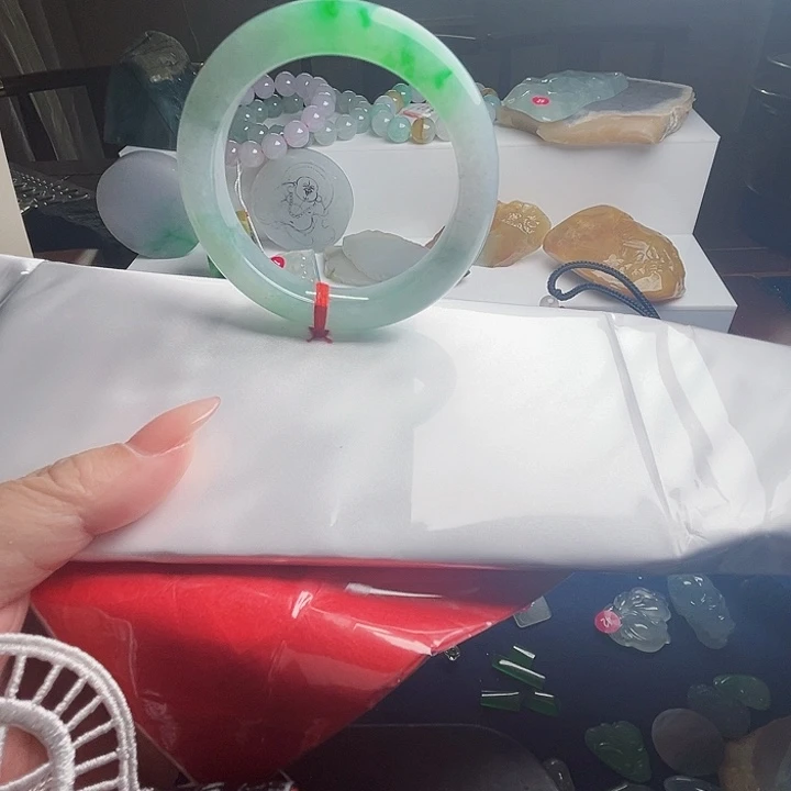 翡翠未镶嵌手镯天然翡翠