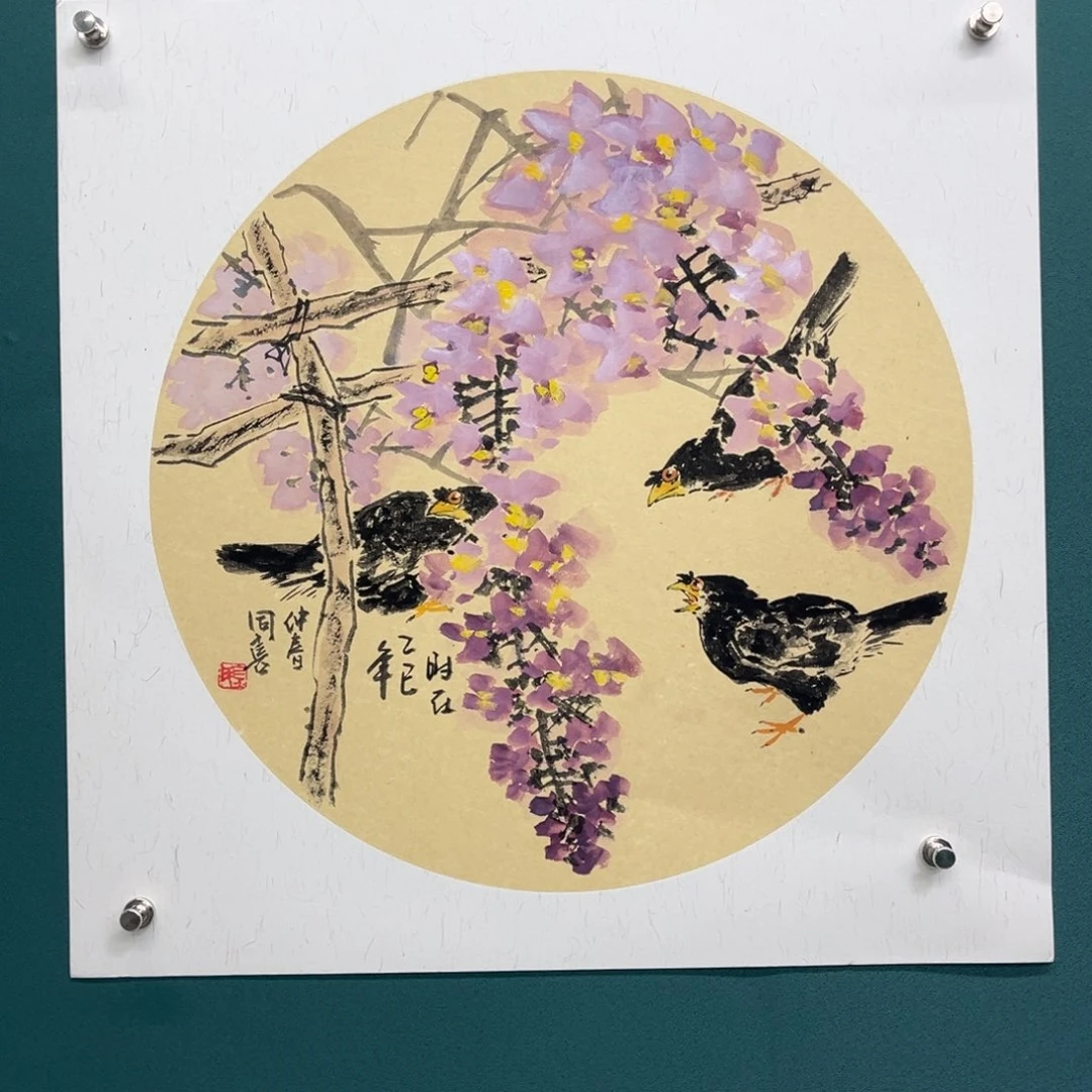 国画艺术家真人手绘