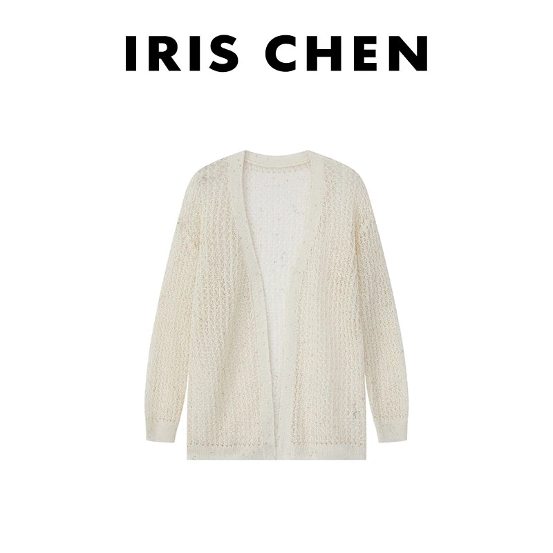 现货IRIS CHEN 米兰开衫 2025夏款桑蚕丝纤维轻薄防晒开衫25WT482