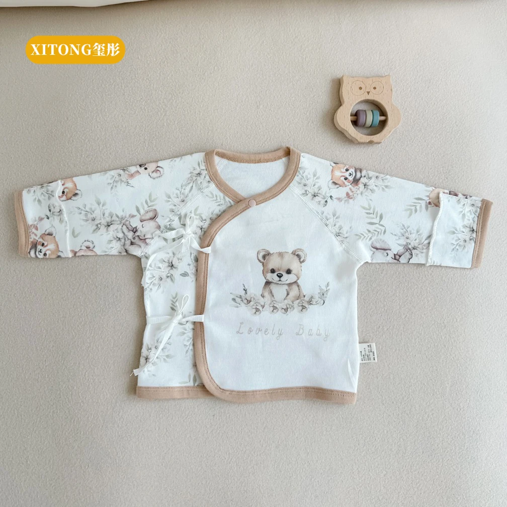 【棉芯语】新生儿半背衣 0-3月婴儿 纯棉透气春秋夏 初生新生儿必备