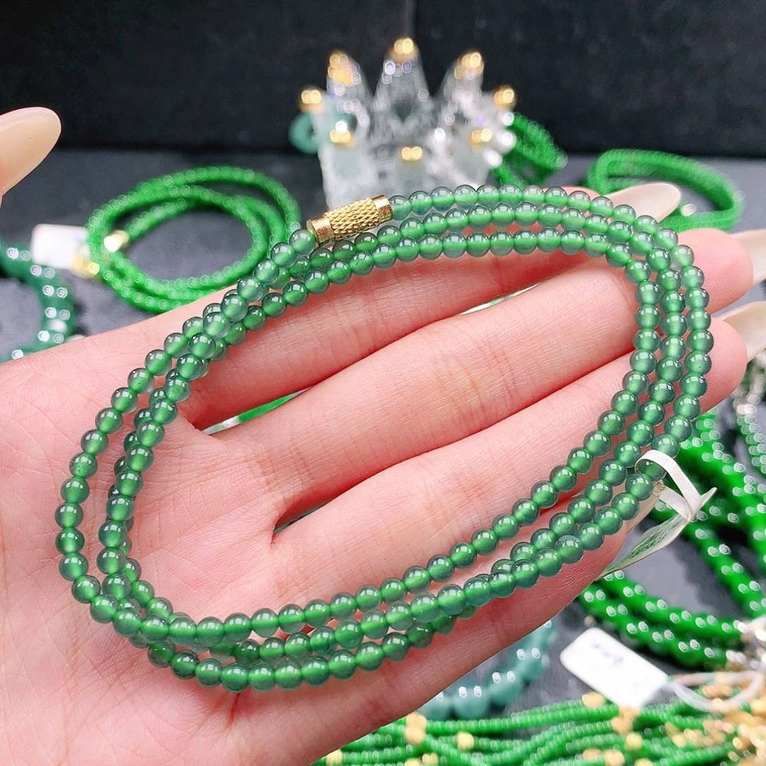 翡翠未镶嵌手链项链