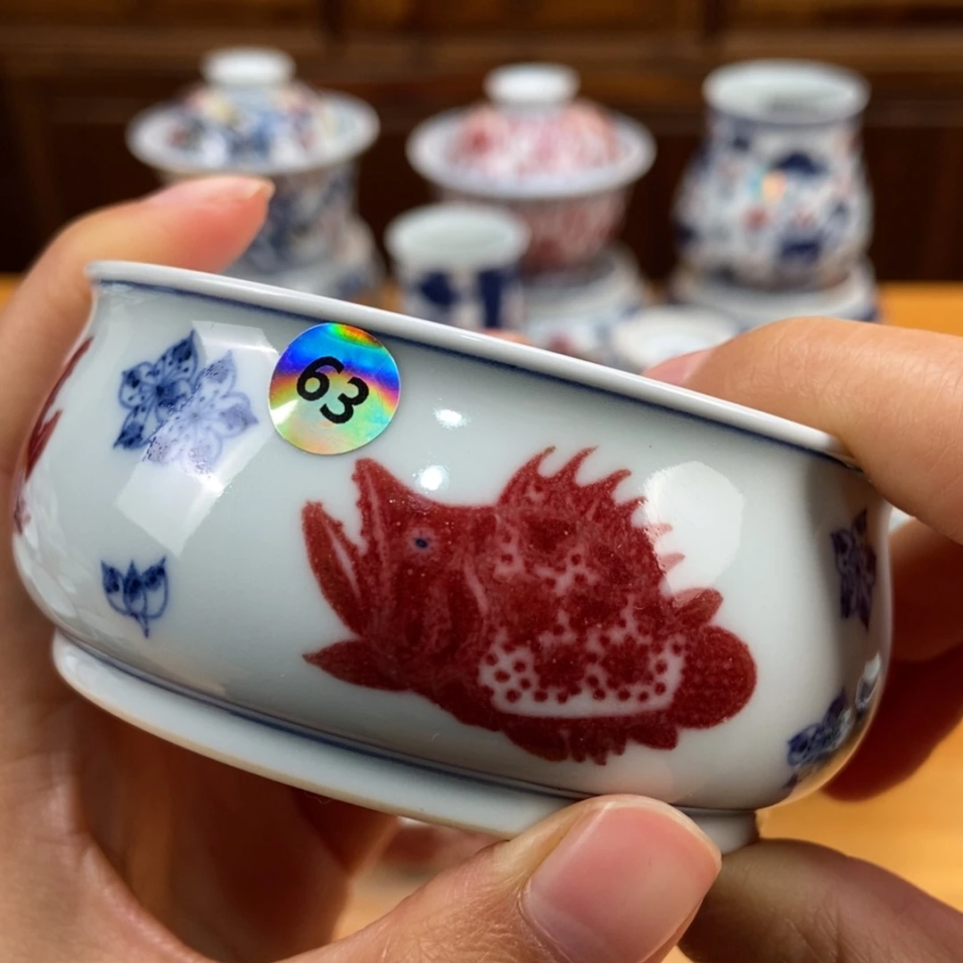 手绘现代茶具非古董