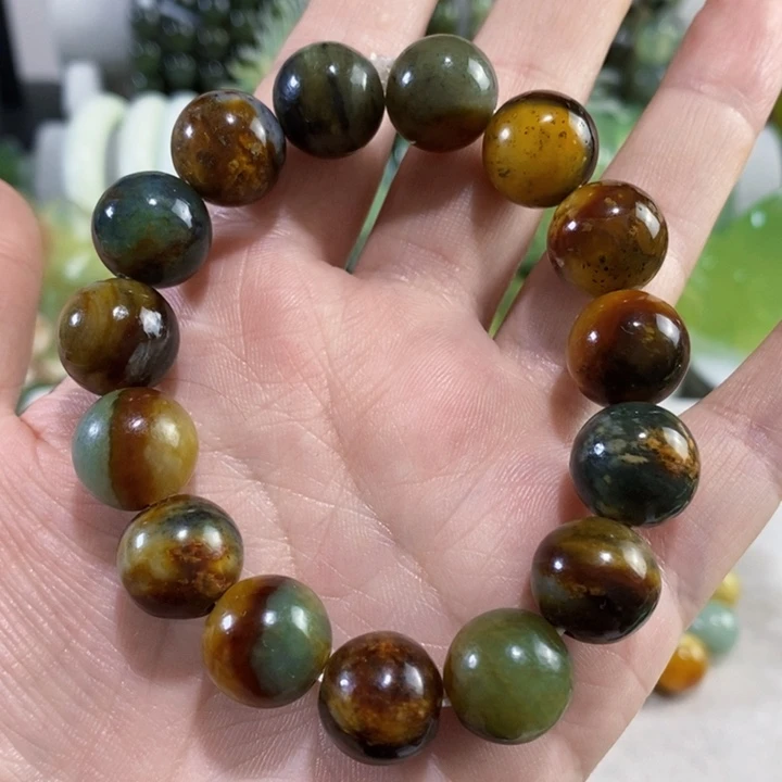 未镶嵌岫玉手串手链