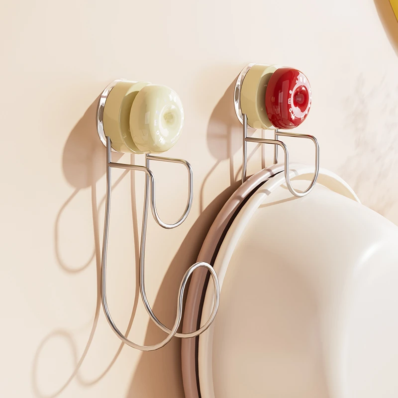 吸盘脸盆挂钩浴室盆子收纳架置物架卫生间脸盆架厕所家用挂盆神器