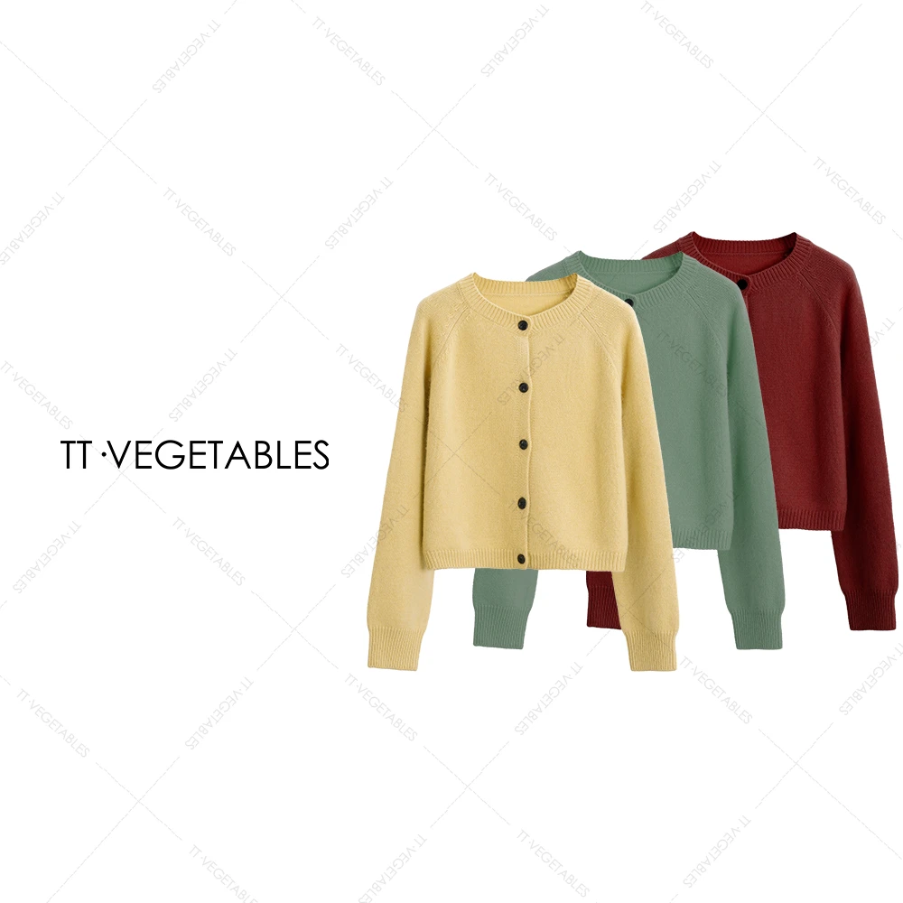 噢芬/小个子 【啄光】绵羊毛兔毛针织衫小香风开衫521761