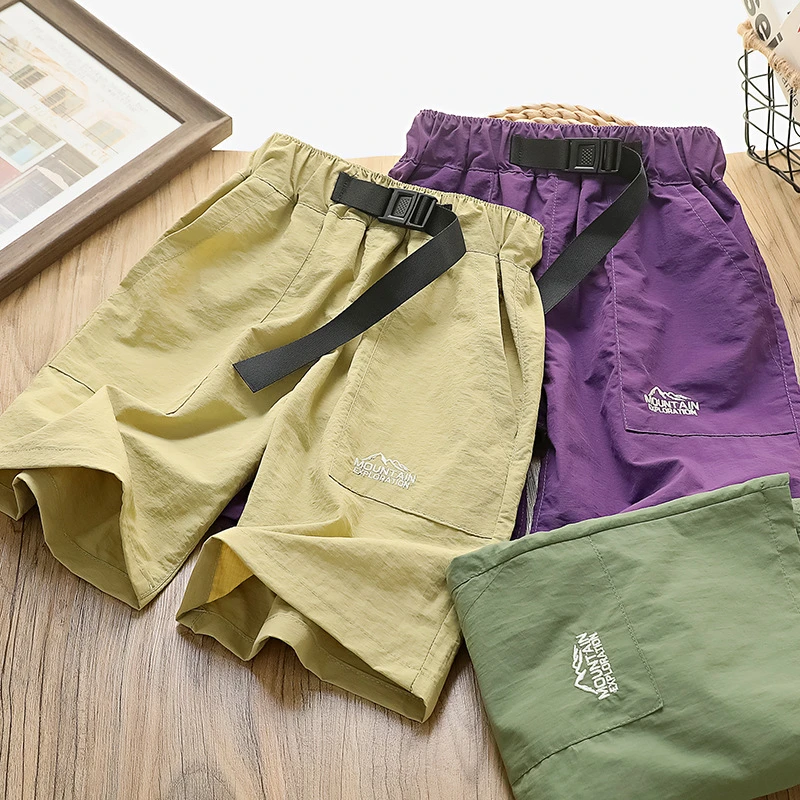 童装男童裤子儿童短裤2025年夏季新款儿童薄款速干中裤休闲裤夏装