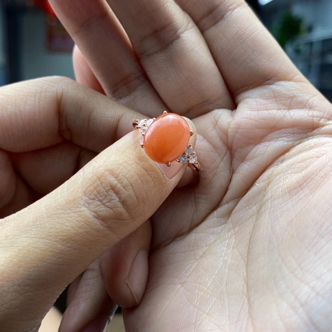 南红玛瑙戒指未镶嵌