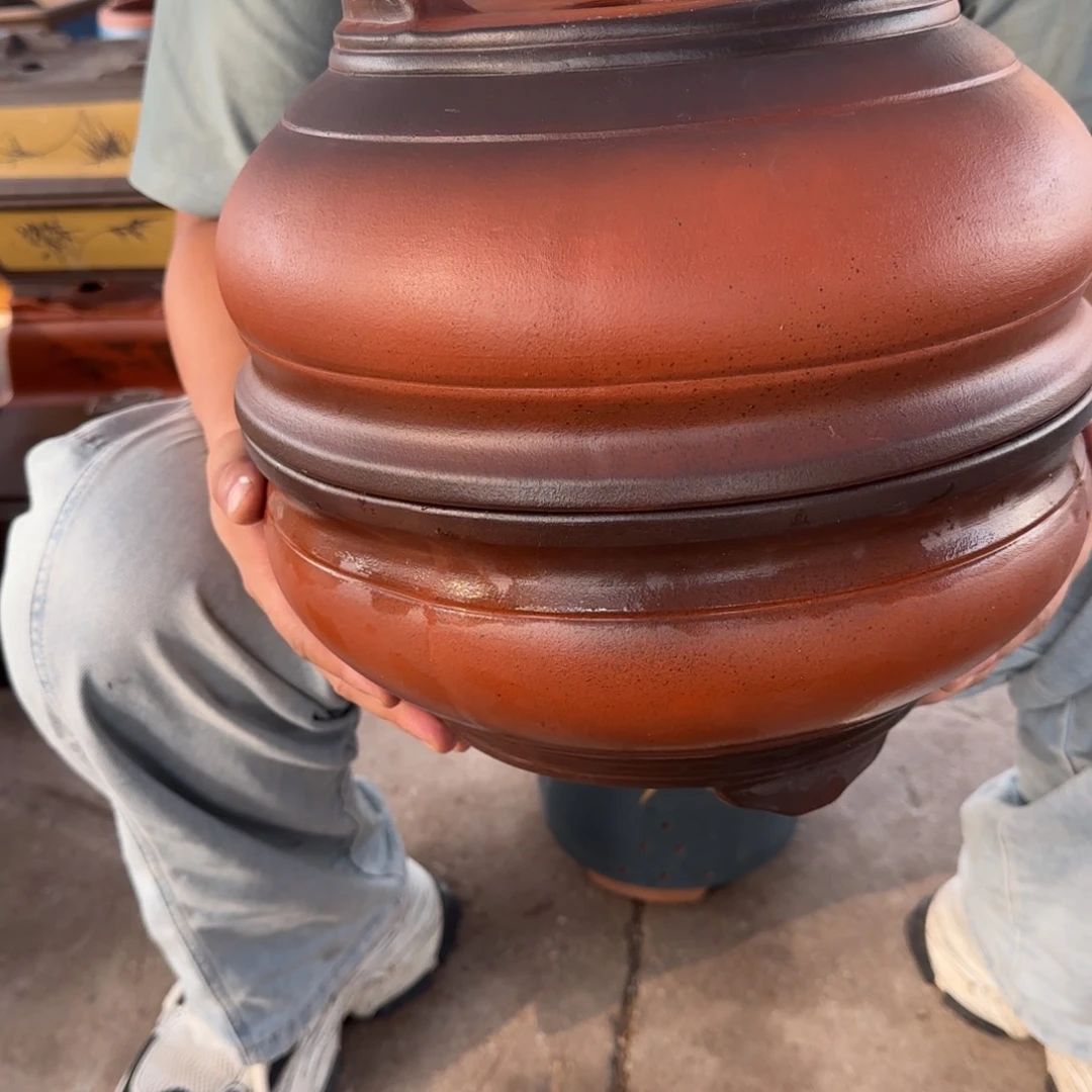 紫砂花盆口径25.11口径