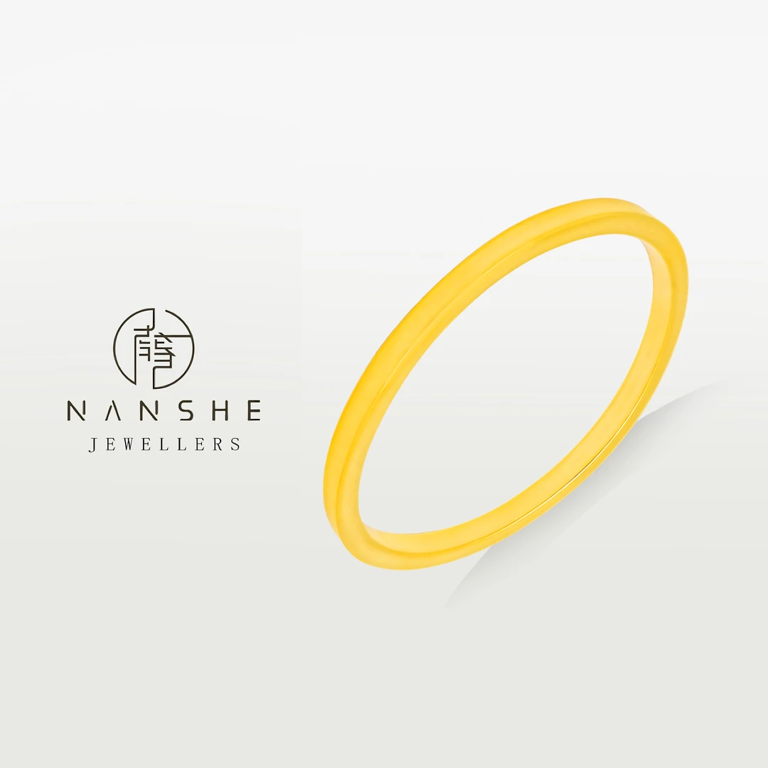 NANSHE/南奢 【小方镯】新中式古法传承四方素镯 L1347
