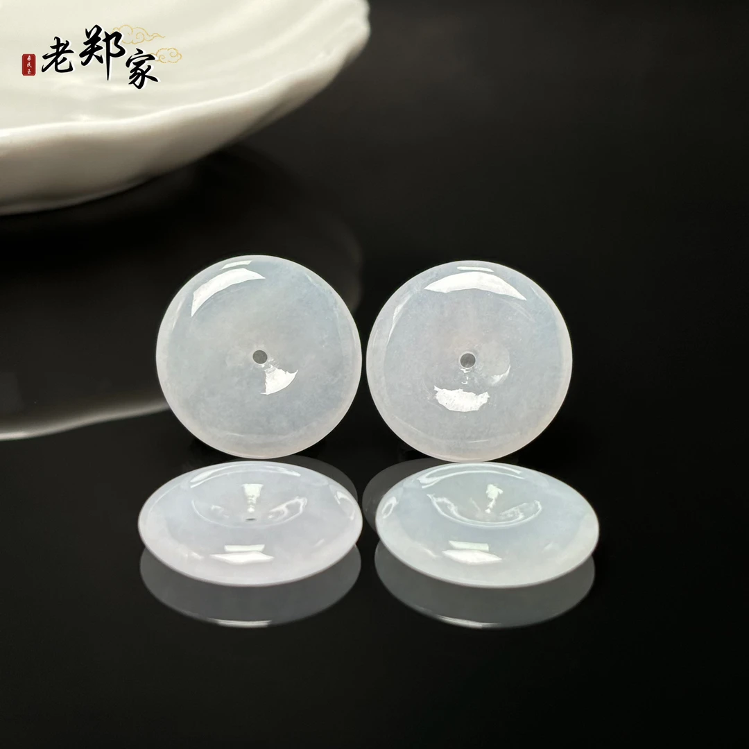 【老郑家】翡翠平安扣挂件 142 多样性发1件 约22*4mm