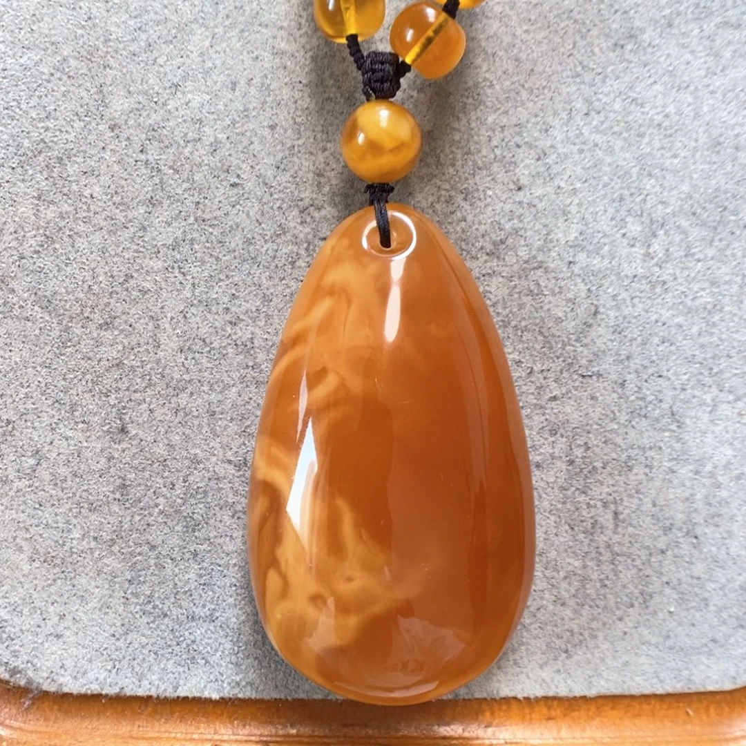 未镶嵌项链蜜蜡蜜蜡吊坠