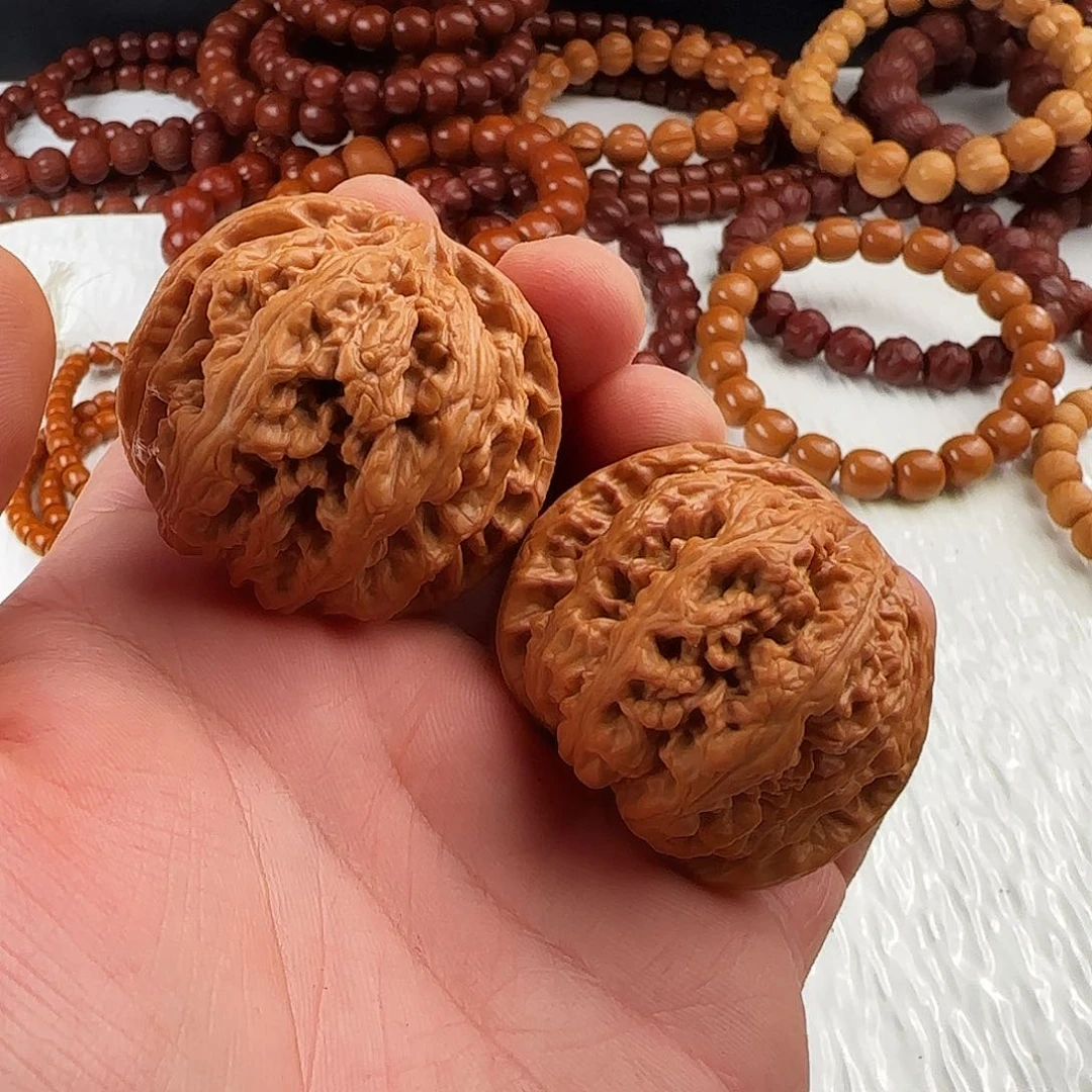 文玩核桃吊坠25W5/野生大粗筋核桃