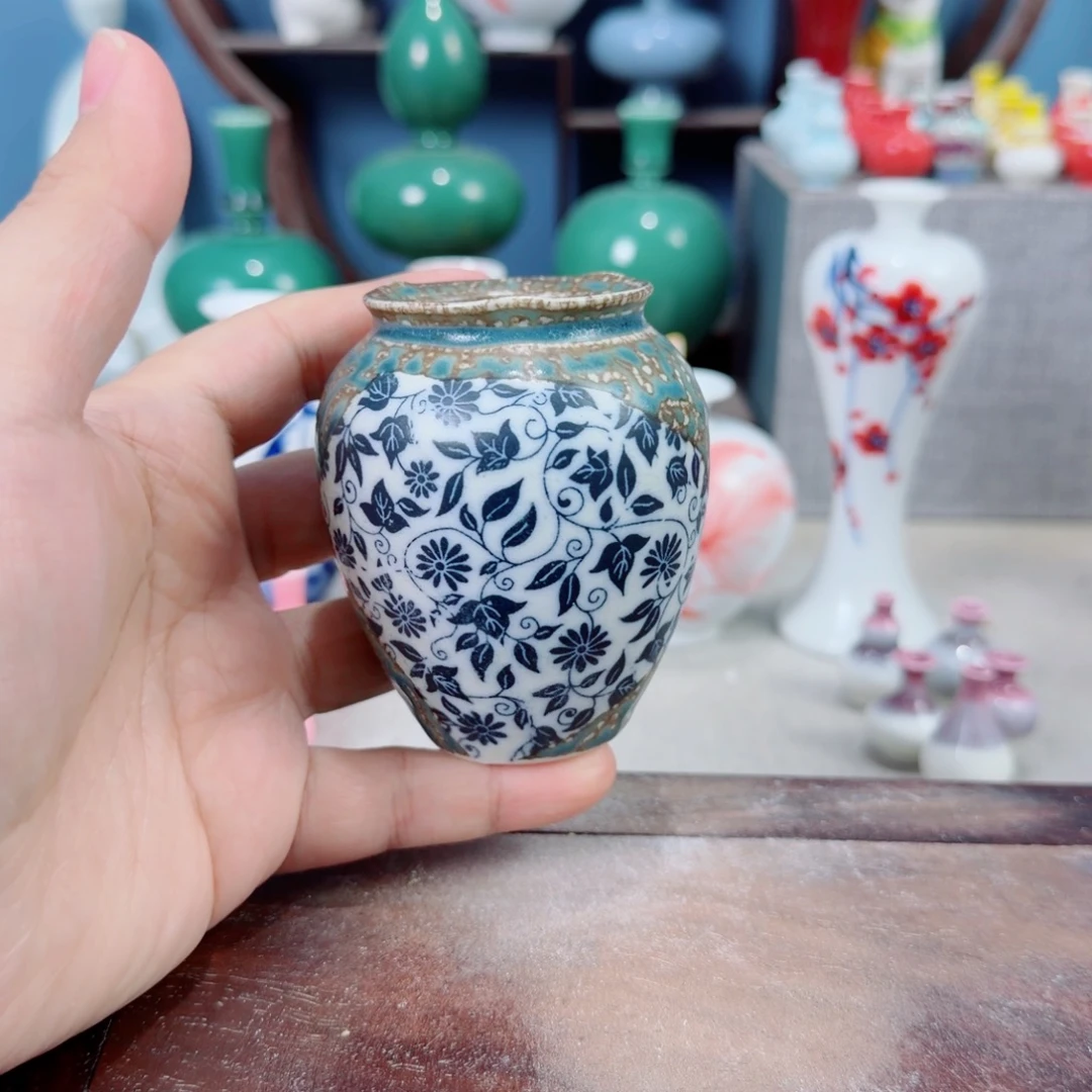 陶瓷手工小花器摆件