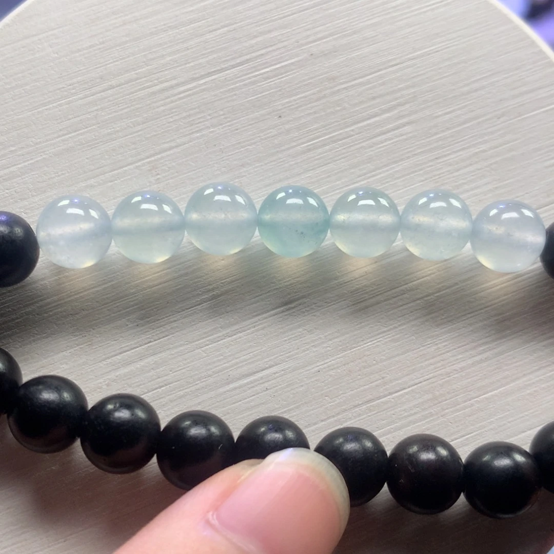翡翠未镶嵌手链正冰8mm