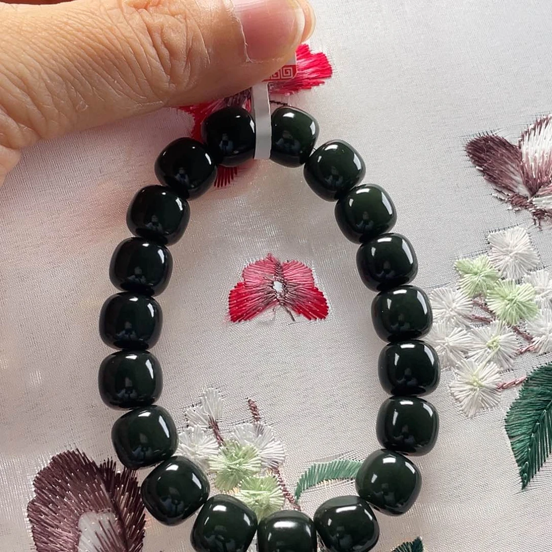 手链未镶嵌和田玉新疆和田玉沙枣青老10/11