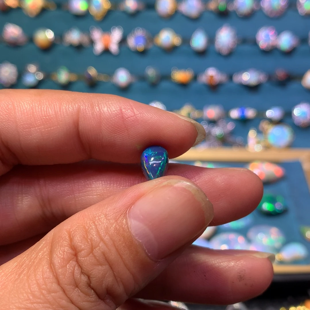 柳****欧泊银S925镶嵌裸石定制