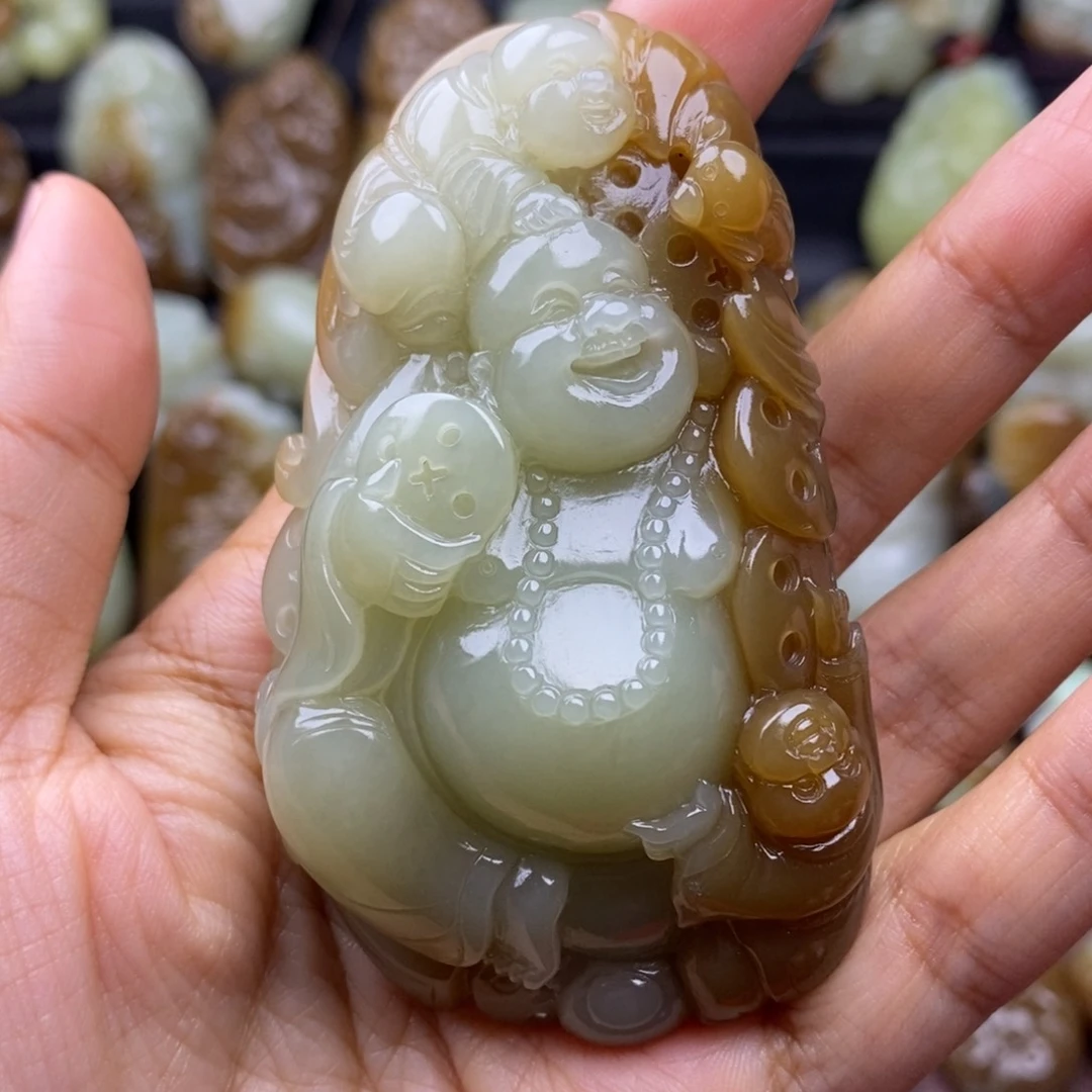项链未镶嵌和田玉（糖玉）幸*
