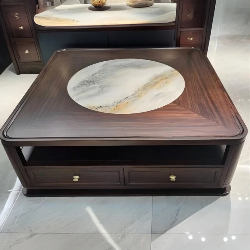 888茶几125*125*44cm实木茶几【不包安装】库存尾货（三楼）5314