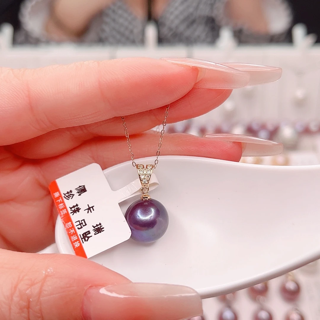 淡水珍珠吊坠(赠链)合金